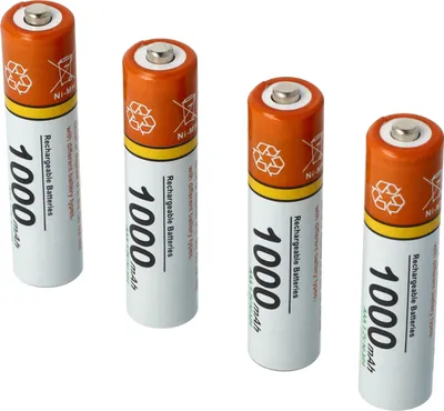 Produktbild von vhbw 4x AAA Micro Akku kompatibel mit Panasonic KX-TG6721G, KX-TG6722AR, KX-TG6722, KX-TG6723 schnurlos Festnetz Telefon (1000 mAh, 1,2 V, NiMH)