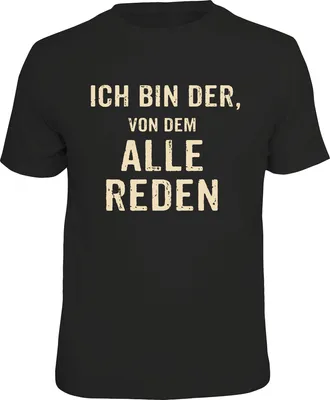 Produktbild von Fun T-Shirt 'Ich bin der' aus 100% Baumwolle XXL