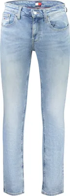 Produktbild von Herren Slim Jeans - Blaue Denim mit Stickerei & Wasch-Effekt, Größe: 28L32 Farbe: Azzurro