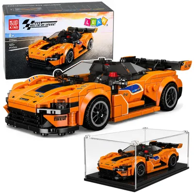 Image de Briques de construction Voiture de sport Vitrine orange 423 pcs.