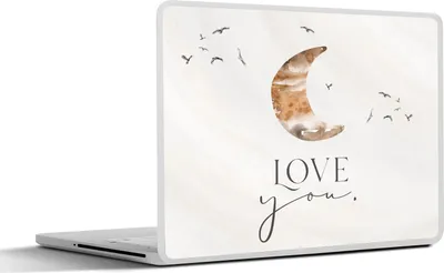 Produktbild von MuchoWow® Laptop Aufkleber Sticker Cover Zitate - Sprichwörter - Kinder - Liebe dich - Jungen - Mädchen - Kinder 40x30 cm - Laptop Dekoration - Selbstklebend