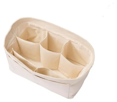 Produktbild von Handtaschen Organizer aus Filz mit 4 Fächern Beige