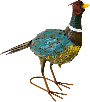 Produktbild von Dekofigur Fasan, 42 cm hoch, Metallfigur, Gartenvogel, Gartendeko