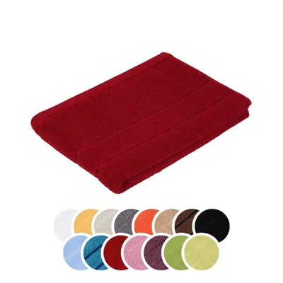 Produktbild von liebling Duschtuch, 100% Baumwolle, Serie Potsdam, 70 x 140 cm, 60 Grad waschbar, trocknergeeignet, Farbe: bordeaux