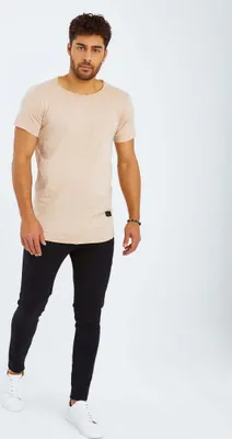 Produktbild von Leif Nelson Rundhals Herren T-Shirt Rundhals LN-6281, Beige / XXL