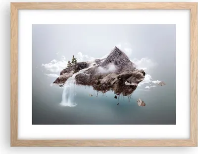 Produktbild von Gerahmtes Poster - Rahmen in heller Eiche - Umwelt Natur - 40x30 cm - Wand Bild - Wanddeko - Wandbilder - Kunstposter - Wandposter - Bilderrahmen - Bilder - Kunstdruck - Wandbild - P2NAA40x30-3548