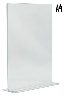 Image de Porte-affiche vertical en acrylique transparent - Format A4 - Securit