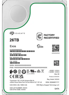Produktbild von Seagate Exos 26 TB , Festplatte, (SATA 6 Gb/s, 3,5")