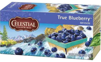 Productafbeelding van Celestial Seasonings True blueberry herb tea (20 stuks)
