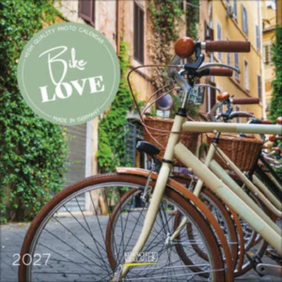 Productafbeelding van Bike Love 2027: Een hoogwaardige, ongeverpakte kalender in brochurevorm met vakantiedata. Een duurzame fotokalender in het formaat 30 x 30 cm