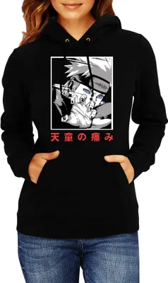 Produktbild von Damen Kapuzenpullover Japan Animation Manga Anime Comics Naruto Nagato Pain, Lady 2XL / Schwarz