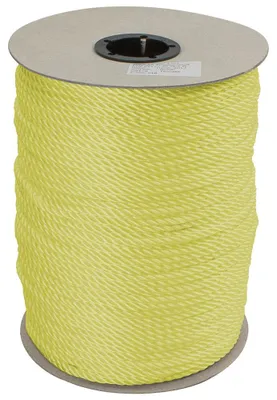 Obrázok produktu pre Lano z polypropylénu, 24 mm, žlté, krútené, impregnované (návin 220 metrov)