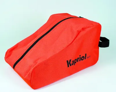 Produktbild von Kapriol Schuhtasche, Schuhbeutel - Rot - Robustes Gewebe - Mit Belüftung & Tragegriff