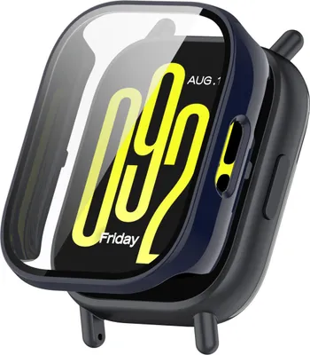 Produktbild von INF Redmi Watch 5 Active Case mit Displayschutz aus gehärtetem Glas Schwarz