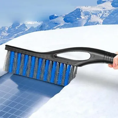 Produktbild von Schneebesen mit Eiskratzer, Schneebürste und abnehmbarem Eisschaber für Autos, SUVs und LKW