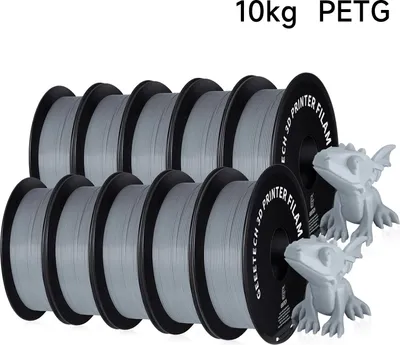 Obrázok produktu pre PETG – vlákno pre 3D tlačiarne – 1,75 mm – 343 m – vákuovo balené – pre FDM/FFF – šedá