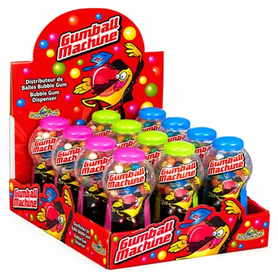Produktbild von Funny Candy | Kaugummiautomat | 12 Stück | Omdoos 6x