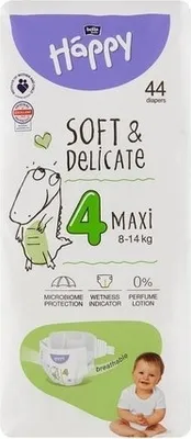 Obrázek produktu pro Maxi Pleny Bella Baby Happy pro děti, 44 kusů, 8-14 kg