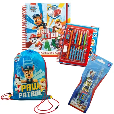 Produktbild von Paw Patrol - Großes Schul-Set (Malbuch, Schreib-Set, Turnbeutel)