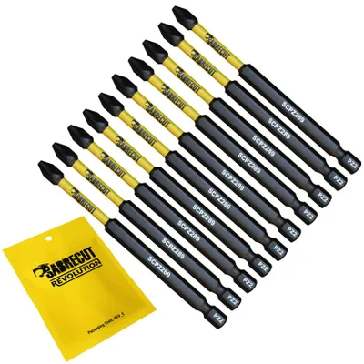 Productafbeelding van 10 stuks 89mm PZ2 Impact schroefbits