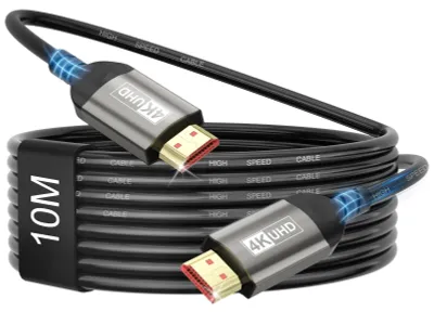 Immagine prodotto di Cavo HDMI 4K, 10 metri, cavo HDMI 2.0, 60Hz, con supporto ARC, UHD, HDR, 3D e alta velocità