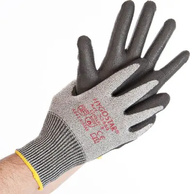 Produktbild von HYGOSTAR Schnittschutzhandschuh "CUT SAFE" M grau/schwarz (1 Paar)