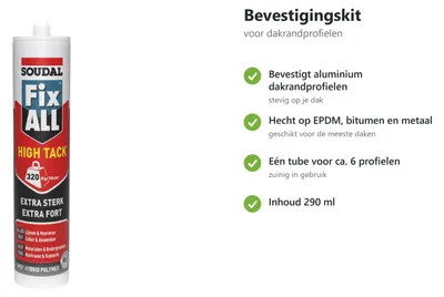 Productafbeelding van Bevestigingskit voor dakrandprofielen