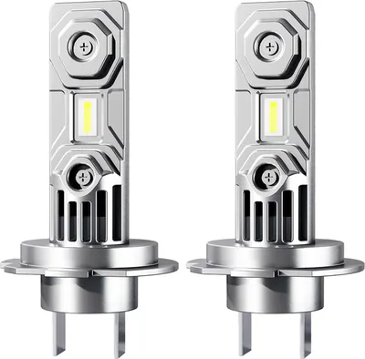 Produktbild von 2 Stück LED-Scheinwerferlampe, hohe Helligkeit, 10.000 Lumen, kein Adapter erforderlich, universelles H7-Scheinwerferlampen-Ersatzzubehör für Motorrad-Autoscheinwerfer