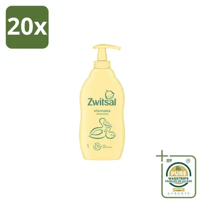 Produktbild von 20 x Zwitsal Babyshampoo Mild & Pflegend - 400 ml - Vorratspackung - 20 Stücke