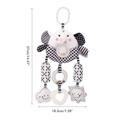 Produktbild von Hängende Rassel Spielzeug, Kinderwagen hängende Spielzeug, Kinderwagen Windspiel, weiche Plüschtiere, Cart Rattle Anhänger