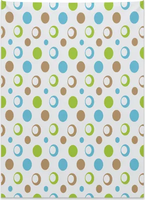 Produktbild von Abakuhaus Brown und Blau Wandteppich, Kreisförmige Punkte aus Weiches Mikrofaser Stoff Kein Verblassen Klare Farben Waschbar, 110 x 150 cm, Hellblau Grün Tan
