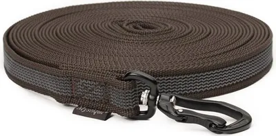 Produktbild von Mystique® Gummierte Schleppleine Robust ohne Handschlaufe 20mm braun 10m