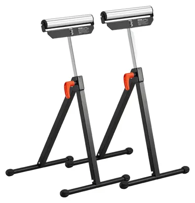 Zdjęcie produktu dla Vevor Zestaw 2 Stojaków Rolkowych 61 Kg Regulowana Wysokość 68-108 Cm