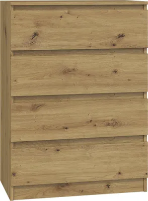 Obrázek produktu pro Topeshop M4 ARTISAN, Dub, 4 zásuvka/zásuvek, Dřevotřískové desky, Jednobarevný, Moderní, Dřevotřískové desky