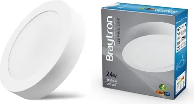 Image de plafonnier LED 24W Blanc neutre 1850 lumens Ø300 mm Lampe en saillie Plafond Éclairage angulaire Transformateur incl