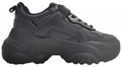 Imagen del producto de Buffalo: Zapatos deportivos con cordones para mujer, color negro, estilo casual