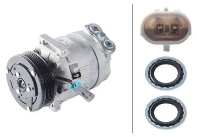 Immagine prodotto di Compressore climatizzatore 12 V Ø 119 mm HELLA Thermo-Expertise, compatibile tra l’altro con FIAT CROMA