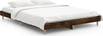 Produktbild von Bettgestell Räuchereiche 135x190 cm Holzwerkstoff
