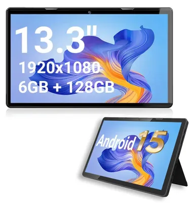 Productafbeelding van XORO MegaPAD 1333 Pro 2 – 13,3-inch Full HD Android 15 tablet met 128 GB opslag, 6 GB RAM en VESA-montagemogelijkheid