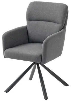 Productafbeelding van HOMCOM Eetkamerstoel, 360° draaibaar, keukenstoel met linnen bekleding, ergonomisch