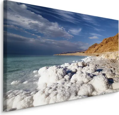 Produktbild von Fabelhafte Canvas LEINWAND BILDER 90x60 cm XXL Kunstdruck Meer Felsen Wolken Eis