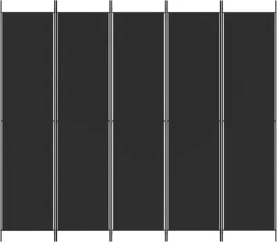 A black room divider is shown against a white background.
