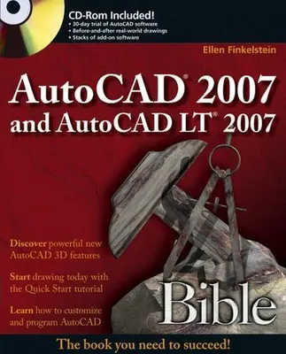Produktbild von Wiley AutoCAD 2007 and AutoCAD LT 2007 Bible, Computergestützte Design-Software (CAD), 1296 Seiten, Ellen Finkelstein, 06/2006