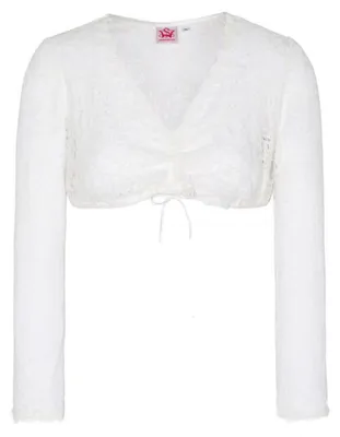 Produktbild von HADIA Dirndlbluse Trachtenbluse Trachtenmode, Farbe:Weiß, Größe:36/S