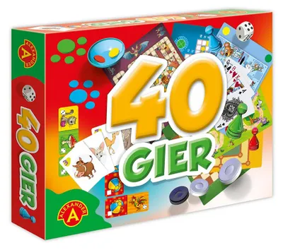 Zdjęcie produktu dla ALEXANDER Gry rodzinne Zestaw 40 gier 2657