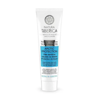 Produktbild von Zahnpasta „Arktischer Schutz“ ohne Fluorid ECO 100 g – NATURA SIBERICA