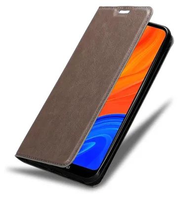 Image de Cadorabo Housse pour Huawei Y6S Housse de protection marron Etui pour téléphone portable Case Cover Fermeture magnétique