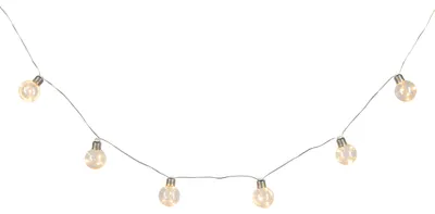 Produktbild von LED Lichterkette 50er Kugeln warmweiß mit Timer Batterie - Lights4fun