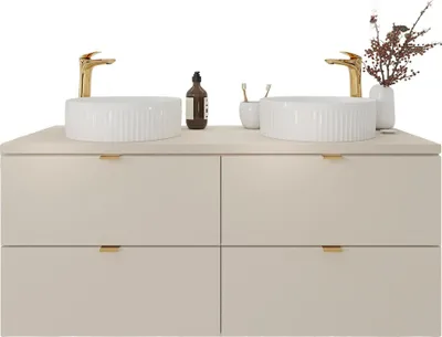 Produktbild von Doppelwaschtisch 120 cm in kaschmir matt, DURANGO-56