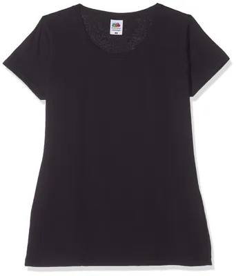 Productafbeelding van Fruit of the Loom dames T-shirt, model Lady-fit, basic model, 3-pack, zwart (Black 36)